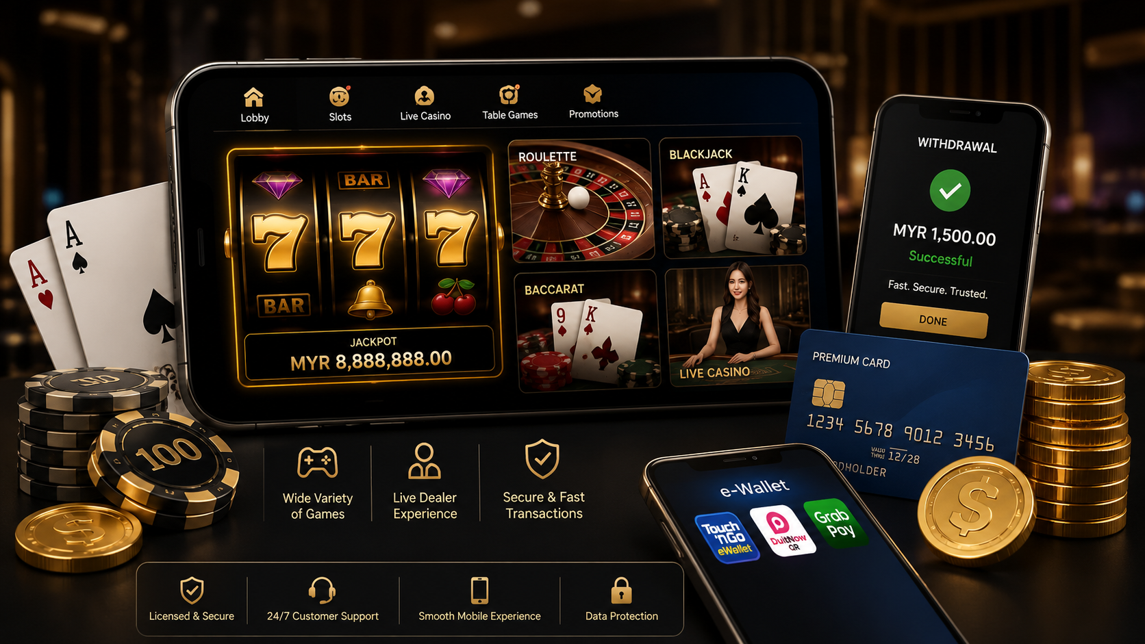 JQK Online Casino interface and gaming experience in Malaysia